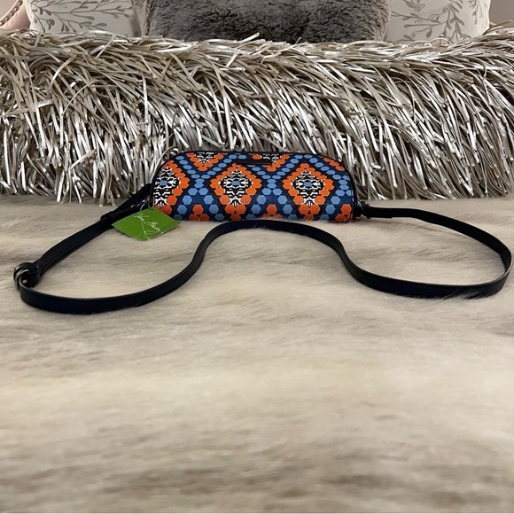 New VERA BRADLEY Marrakech Beads Flap Crossbody Blue Orange Commute Adjustable - Picture 12 of 14